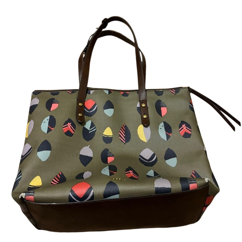 Fossil Jenna leaf print tote bag